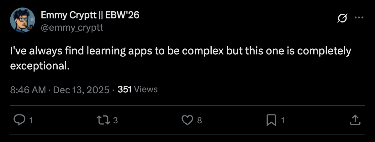 Community member testimonial