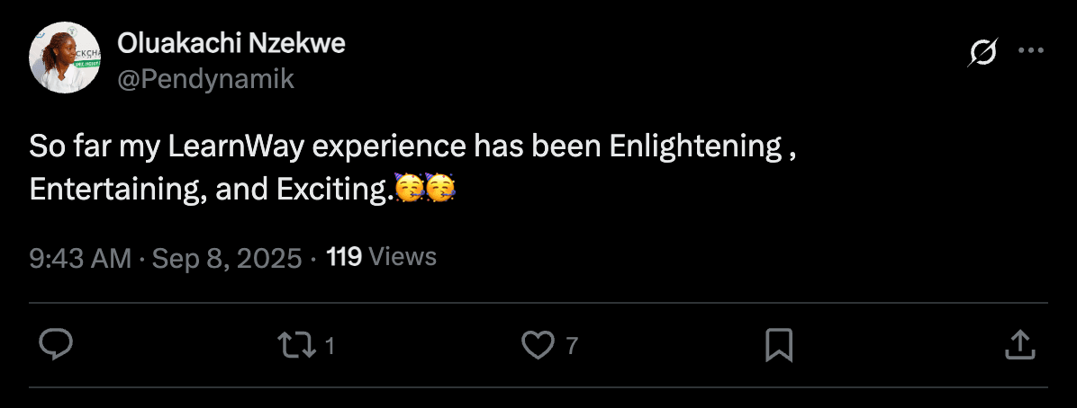 Community member testimonial